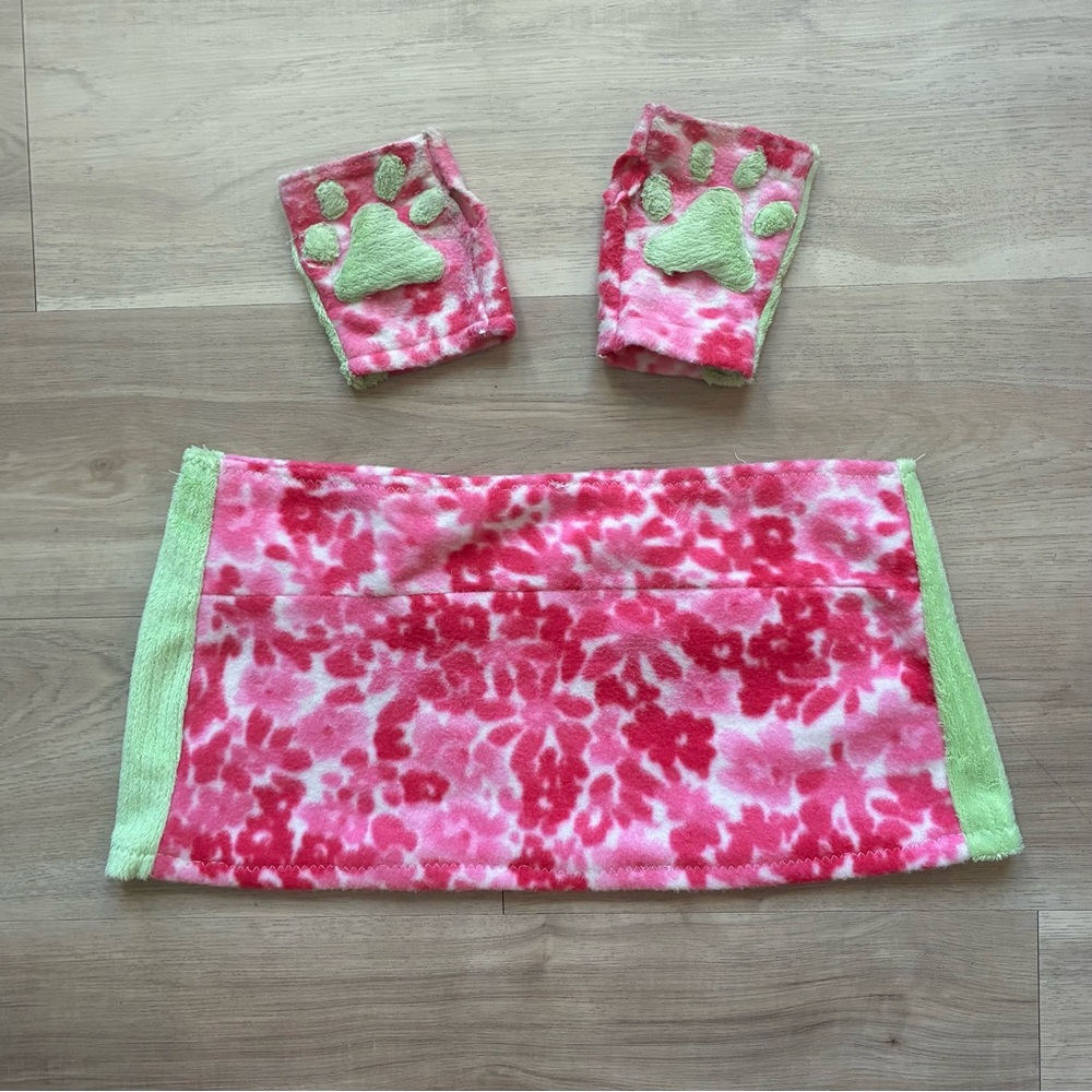 Pink & Green Paw Rave Set